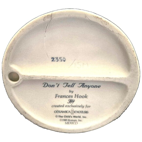 Adorable "DON'T TELL ANYONE" Frances Hook The Child's World Figurine - Picture 7 of 7
